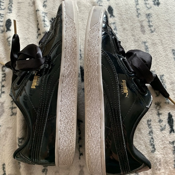 Puma Basket woman’s black runners size 9 - Picture 6 of 13
